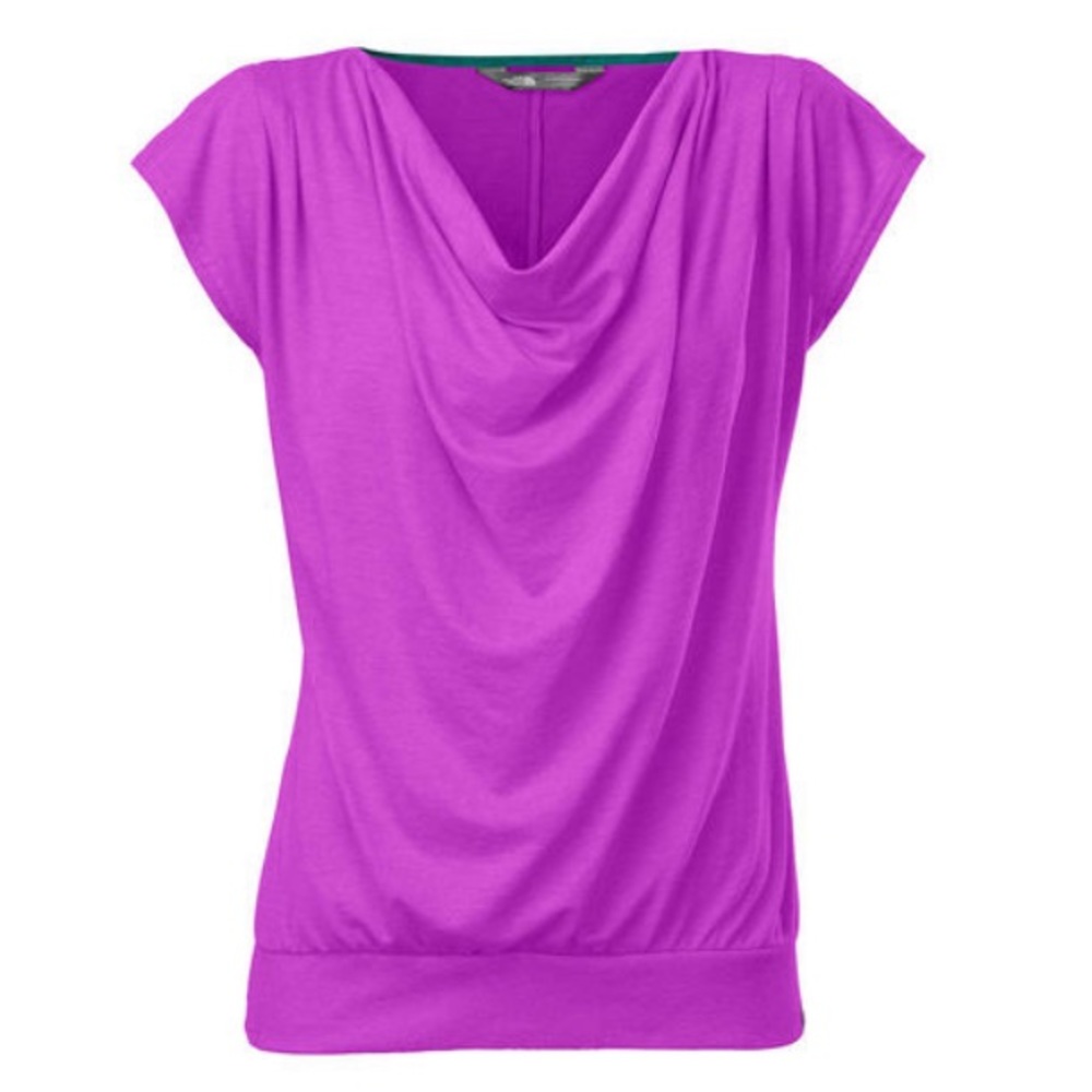 The North Face Aurora Purple Cowl Neck Top XS
